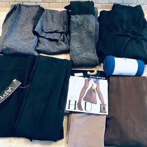 Ladies Tights and leggings-9 pair.  All new.